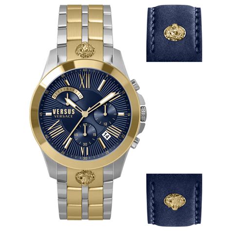 versus versace chrono lion silver-white dial men's watch|Buy Versus Versace Chrono Lion men's Watch VSPBH3521.